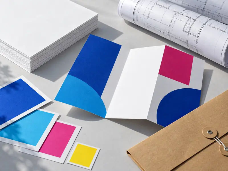 Papelería impresa sobre una mesa